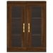 Armoire murale chêne marron 69,5x34x90 cm - Photo n°7