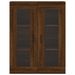 Armoire murale chêne marron 69,5x34x90 cm - Photo n°7