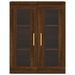 Armoire murale chêne marron 69,5x34x90 cm - Photo n°7