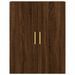 Armoire murale chêne marron 69,5x34x90 cm - Photo n°7