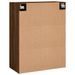 Armoire murale chêne marron 69,5x34x90 cm - Photo n°9