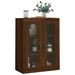 Armoire murale chêne marron 69,5x34x90 cm bois d'ingénierie - Photo n°4