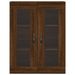 Armoire murale chêne marron 69,5x34x90 cm bois d'ingénierie - Photo n°7