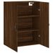 Armoire murale chêne marron 69,5x34x90 cm bois d'ingénierie - Photo n°6