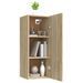 Armoire murale Chêne sonoma 34,5x34x90 cm Bois d'ingénierie - Photo n°4