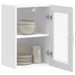 Armoire murale cuisine avec porte en verre Porto blanc brillant - Photo n°5