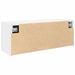 Armoire murale de bain blanc 80x25x30 cm bois d'ingénierie - Photo n°7