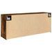 Armoire murale de bain chêne fumé 100x25x40cm bois d'ingénierie - Photo n°7