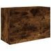 Armoire murale de bain chêne fumé 60x25x40 cm bois d'ingénierie - Photo n°2