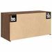 Armoire murale de bain chêne marron 60x25x30 cm bois ingénierie - Photo n°7