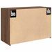 Armoire murale de bain chêne marron 60x25x40 cm bois ingénierie - Photo n°7