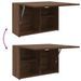 Armoire murale de bain chêne marron 60x25x40 cm bois ingénierie - Photo n°8