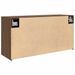 Armoire murale de bain chêne marron 80x25x40 cm bois ingénierie - Photo n°7