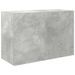 Armoire murale de bain gris béton 60x25x40 cm bois d'ingénierie - Photo n°2