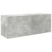 Armoire murale de bain gris béton 80x25x30 cm bois d'ingénierie - Photo n°2