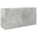 Armoire murale de bain gris béton 80x25x40 cm bois d'ingénierie - Photo n°2