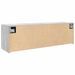 Armoire murale de bain sonoma gris 100x25x30 cm bois ingénierie - Photo n°7