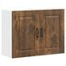 Armoire murale de cuisine Kalmar chêne fumé bois d'ingénierie - Photo n°1