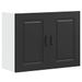Armoire murale de cuisine Kalmar noir bois d'ingénierie - Photo n°1
