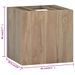 Armoire murale de salle de bain 46x25,5x40 cm Bois teck massif - Photo n°7