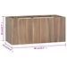 Armoire murale de salle de bain 90x39x40 cm Bois de teck massif - Photo n°7