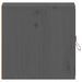 Armoire murale Gris 31,5x30x30 cm Bois de pin massif - Photo n°4