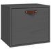 Armoire murale Gris 40x30x35 cm Bois de pin massif - Photo n°2