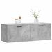 Armoire murale gris béton 100x36,5x35 cm bois d'ingénierie - Photo n°3