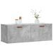 Armoire murale gris béton 100x36,5x35 cm bois d'ingénierie - Photo n°3