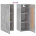 Armoire murale gris béton 34,5x34x90 cm bois d'ingénierie - Photo n°9