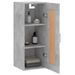 Armoire murale gris béton 34,5x34x90 cm bois d'ingénierie - Photo n°5