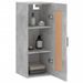 Armoire murale gris béton 34,5x34x90 cm bois d'ingénierie - Photo n°5