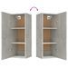 Armoire murale Gris béton 34,5x34x90 cm Bois d'ingénierie - Photo n°9