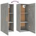 Armoire murale Gris béton 35x34x90 cm Bois d'ingénierie - Photo n°8