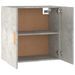 Armoire murale Gris béton 60x30x60 cm Bois d'ingénierie - Photo n°8