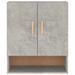 Armoire murale Gris béton 60x31x70 cm Bois d'ingénierie - Photo n°5