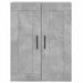 Armoire murale gris béton 69,5x34x90 cm bois d'ingénierie - Photo n°5