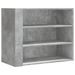 Armoire murale gris béton 75x35x60 cm bois d'ingénierie - Photo n°2