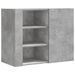 Armoire murale gris béton 75x35x60 cm bois d'ingénierie - Photo n°2