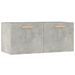 Armoire murale Gris béton 80x35x36,5 cm Bois d'ingénierie - Photo n°2