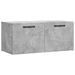 Armoire murale gris béton 80x36,5x35 cm bois d'ingénierie - Photo n°1