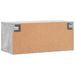 Armoire murale gris béton 80x36,5x35 cm bois d'ingénierie - Photo n°8