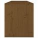 Armoire murale Marron miel 100x30x35 cm Bois de pin massif - Photo n°6