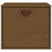 Armoire murale Marron miel 40x30x35 cm Bois de pin massif - Photo n°3