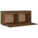 Armoire murale Marron miel 80x30x35 cm Bois de pin massif - Photo n°6