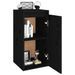 Armoire murale Noir 30x30x60 cm Bois de pin massif - Photo n°4