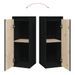 Armoire murale Noir 30x30x80 cm Bois de pin massif - Photo n°8