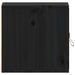 Armoire murale Noir 31,5x30x30 cm Bois de pin massif - Photo n°4