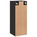 Armoire murale noir 34,5x34x90 cm bois d'ingénierie - Photo n°9