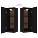 Armoire murale Noir 34,5x34x90 cm Bois d'ingénierie - Photo n°9